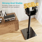 Speaker Stands Pair for Surround Sound, 55 LBS Capacity, 30.1 inch Floor - Image 2