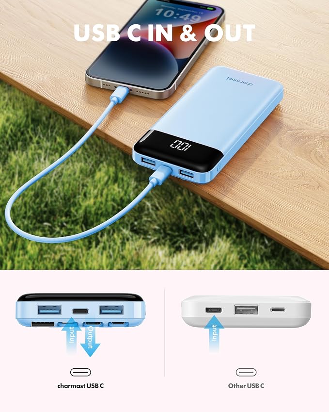 Charmast Portable Charger with Built in Cables, Power Bank with Cords Wires - Image 8