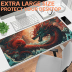 Mouse Pad Large Chinese Traditional Dragon Non-Slip Gaming Desk Mat - Image 6