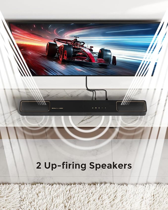ULTIMEA 5.1.2ch Sound Bar with Dolby Atmos, Surround Sound System - Image 4