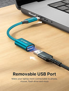 JSAUX USB C to USB 3.0 Adapter, Type C Male to USB Female OTG Cable Compatible - Image 3