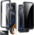 for iPhone 16 Pro Max Case Waterproof, Built-in Privacy Screen & HD Screen by AMILIFECASES