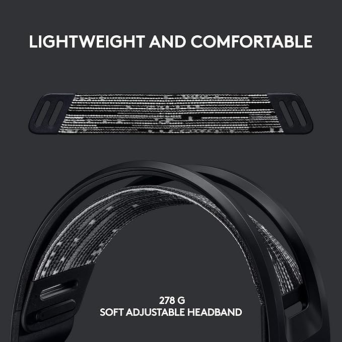 Logitech G733 Lightspeed Wireless Gaming Headset, Suspension Headband, - Image 2