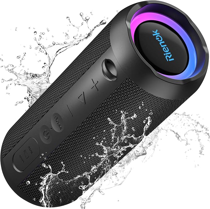 RIENOK Portable Bluetooth Speaker 30W Dual Pairing True Wireless Stereo HD by RIENOK