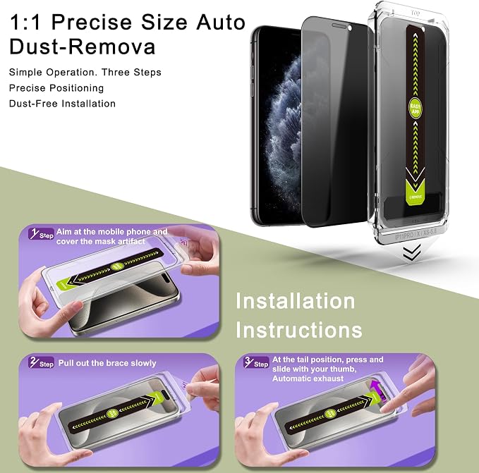 9H Tempered Glass, Full Coverage, Anti-Fingerprint, Auto Dust Removal, - Image 3