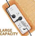 Cable Management Box, Handmade Imitation Rattan Cord Cable Organizer, Cable - Image 4