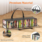 Lifewit CD Storage Bags 12 Pack, Front Window Zipper Design, Stackable Media - Image 5