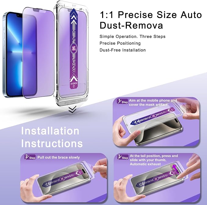 2 Pack Anti Blue Light Matte Screen Protector - Image 4