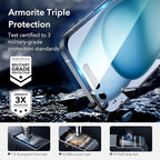 ESR 3+1 Pack for iPhone 15 Screen Protector, Full Coverage Ultra-tough Tempered - Image 2