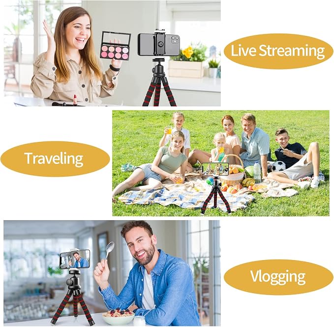 Sensyne Phone Tripod, Flexible Cell Phone Tripod - Image 2