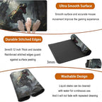 Goth Large Gaming Mouse Pad XXL Retro City Desk Mat, Office Desk Decor Desk Pad - Image 5
