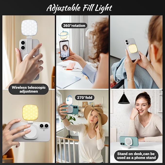 Magnetic Selfie Light for Phone: 5 Led Mode - Image 3