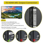 PROZOR 192KHz HDMI ARC to Optical Audio Adapter, 7ft/2.1m ARC Audio Extractor - Image 3