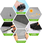 FLYZZZ Windows Screen Door Repair Kit Fiberglass Mesh 48''x118'' Black Window - Image 2
