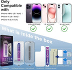 2 Pack Matte Screen Protector for iPhone 16 and 14 Pro 6.1-Inch Auto Dust - Image 2
