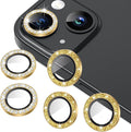 AGVEE 3+3 6 Pack for iPhone 15/15 Plus Camera Lens Protector, Bling Diamond & by AGVEE