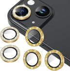 AGVEE 3+3 6 Pack for iPhone 15/15 Plus Camera Lens Protector, Bling Diamond & by AGVEE