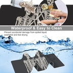 Human Skeletons Best Friends Desk Mat, Large Gothic Human Skeleton Gaming - Image 4