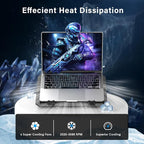 Laptop Cooling Pad, Laptop Cooler 6 Quiet Fans - Image 2