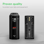 APC UPS Back-UPS Pro 1500VA UPS, 900W Battery Backup & Surge Protector - Image 9