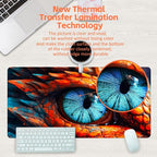 Large Gaming Mouse Pad for Desk, Dragon Blue Eyes Desk Mat, Dragon Eyes Desk Pad - Image 4