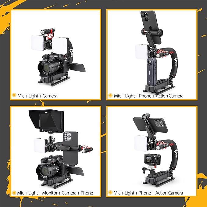 Zeadio Camera Stabilizer, Handle Grip Handheld Stabilizer - Image 3