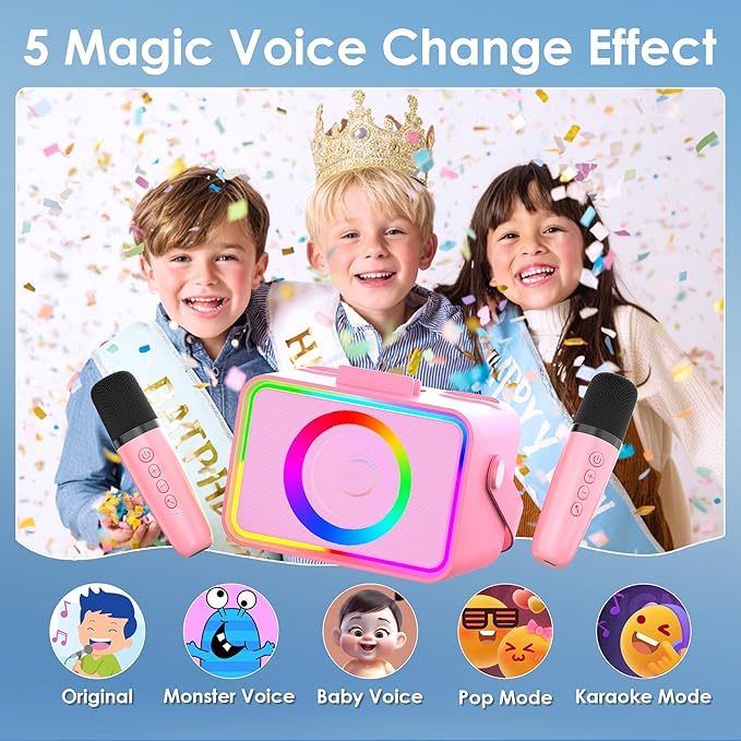 Karaoke Machine, Portable Bluetooth Speaker - Image 3