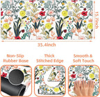 Mouse Pad Large Summer Flower Non-Slip Gaming Desk Mat - Image 3