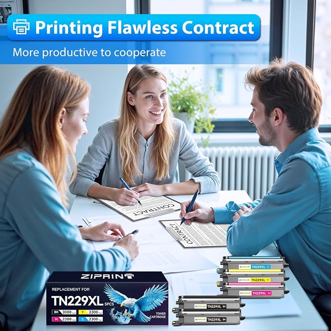 TN229XL TN229 Toner 5 Pack Compatible Replacement - Image 7