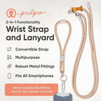 Pulpo 2-in-1 Cell Phone Wrist Strap and Lanyard Dusty Pink - Image 2