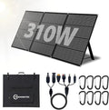 310W 18V Portable Foldable Solar Panel Monocrystalline ETFE 24% High Efficiency by Voominhtec