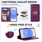 TUCCH Case for Galaxy S25 Edge, 2 in 1 Magnetic PU Leather Wallet Wrist Strap - Image 5