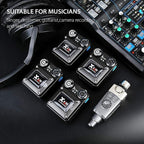 Xvive U4R4 Wireless in-Ear Monitor System 1 Transmitter and 4 Beltpack Receiver - Image 2