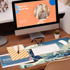 Desk Mat, Japanese Sea Wave Large Gaming Mouse Pad - Image 5