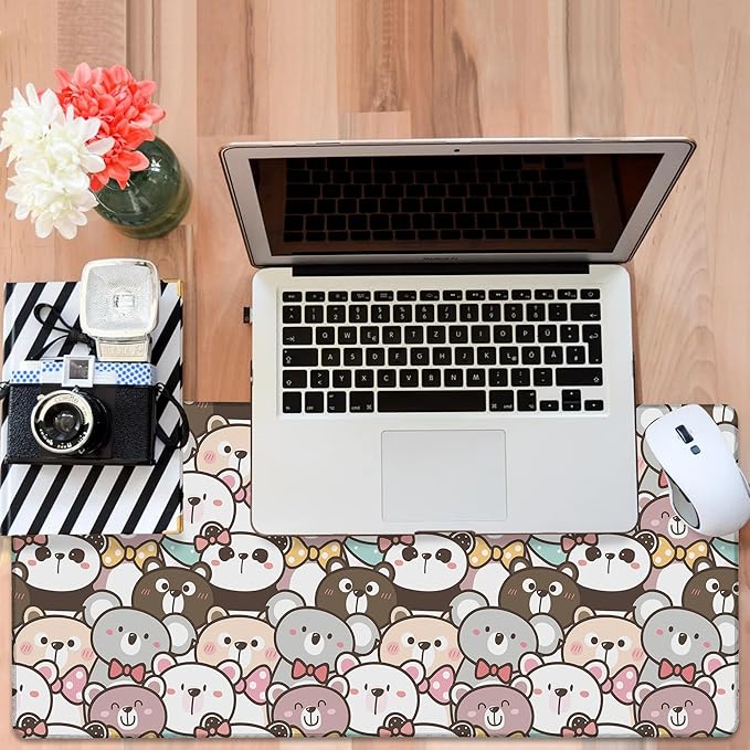 Gaming Desk Pad Large Extra Length Panda and Koala Mouse Pad Keyboard Laptop - Image 6