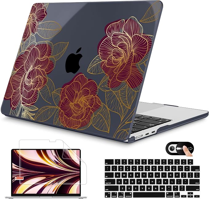 Mektron for 2025 M4 MacBook Air 13.6 Inch A3240 Case Fits 2023 A2681 M2 2024 by Mektron