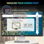 34 Inch Privacy Screen for Computer Curved Monitor 21:9 Aspect Ratio, Eye - Image 2
