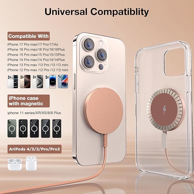 Magnetic Wireless Charger for iPhone: Compatible - Image 2