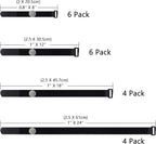 20 Pack Hook and Loop Reusable Fastening Cable Tie Down Straps by Wisdompro - Image 2