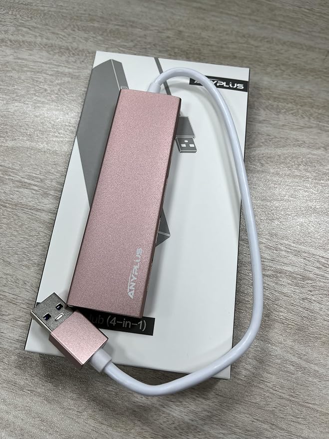 USB Hub, USB 3.0 Hub Aluminum Alloy Ultra Slim USB Splitter, Portable 4 Port - Image 9
