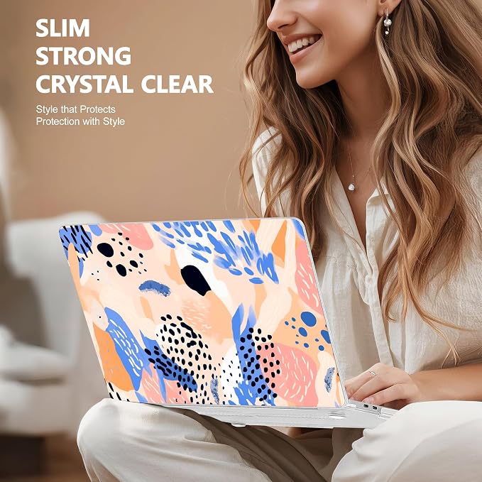 May Chen for New MacBook Pro 13 Case 2022 2020 Release, Plastic Crystal Hard - Image 4