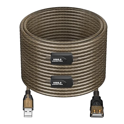 75 FT USB Extension Cable, USB 2.0 Type A Male to A Female Active Repeater by Unknown