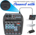 Dj Mixers 4 Channel Audio Mixer Sound Board - Image 3