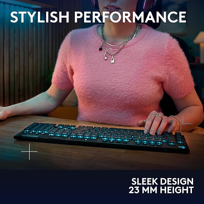 Logitech G915 X Lightspeed Wireless Mechanical Gaming Keyboard, Double-Shot PBT - Image 8