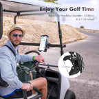 Universal Golf Cart Phone Holder, Adjustable Bike Phone Mount Bike Phone Holder - Image 2