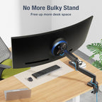 AVLT Single 17"-45" Monitor Arm Desk Mount Premium Mechanical Spring fits One - Image 7