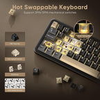 RedThunder K65 Wireless Mechanical Keyboard, CNC Knob, Tri-Mode - Image 6
