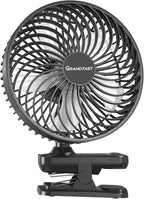10000mAh Clip On Fan, 42H Run, Quiet & Auto Oscillating Table Fan, Rechargeable by GRANDFAST