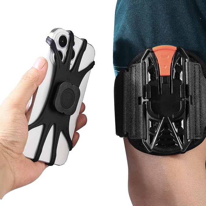 Wristband Phone Holder for Running, 360°Rotation & Detachable Sports Armband by Unknown