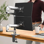Dual Monitor Mount, Holds Screens up to 40 Inches and 25 lbs, Fully Adjustable - Image 7